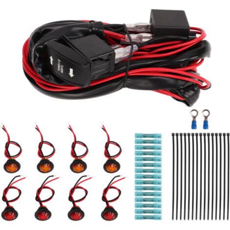 Kit de luces intermitentes con interruptor basculante para UTV ATV, kit de iluminación homologado para carretera, relé de intermitentes de repuesto para Polaris Ranger RZR Vertical-Crezuo (1/4)