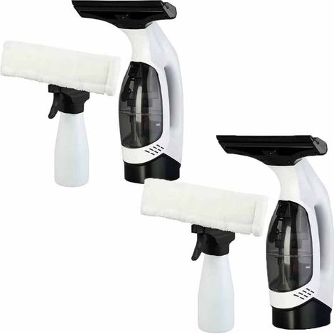 Aspirateur de vitres électrique sans fil – Aspirateur rechargeable – Nettoyeur de vitres en plastique léger pour vitres, miroirs, carrelages, douche et voiture
