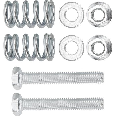 Kit de réparation d'échappement 8 pièces avec boulon, écrou, ressort, joint, acier, accessoires auto (1/5)
