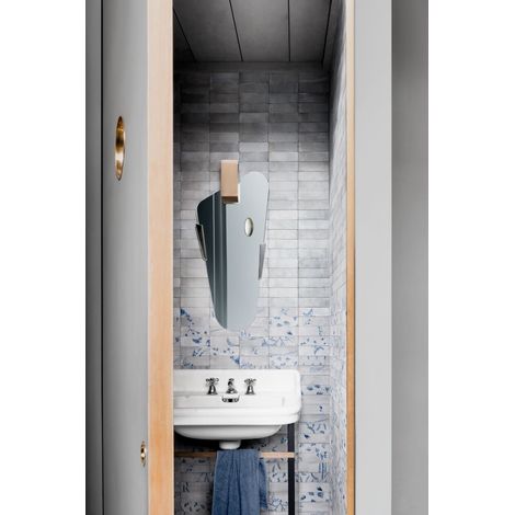Carrelage Effet Zellige RICE 5x15 cm Grigio Leaf (1/2)