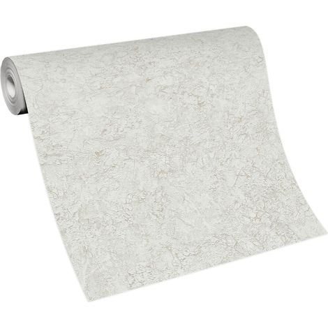 BRICOFLOR Papier Peint effet brique et pierre blanc et beige Papier Peint intissé pour cuisine, salon & plus Tapisserie effet pierre et brique (1/4)