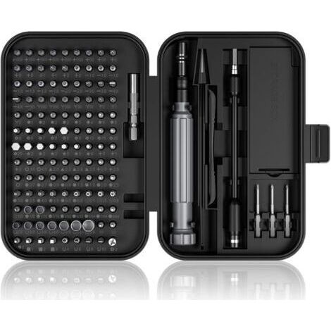 BUNTHAUS Kit d'outils de précision pour mécanicien, jeu de mini tournevis 150 en 1, kit d'outils de précision pour l'entretien des ventilateurs, tournevis pour iPhone, ordinateur portable, jouets, mon (1/5)
