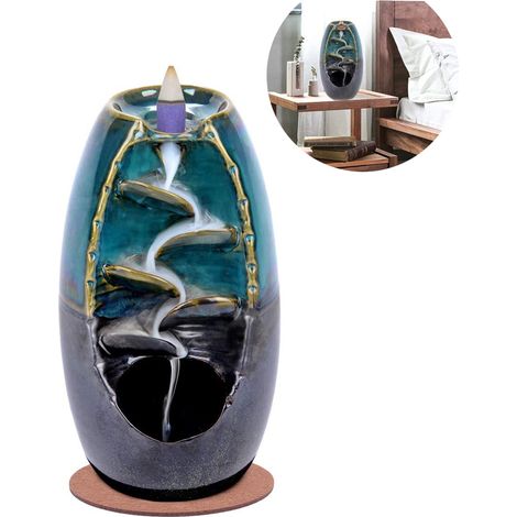 Brûleur D'Encens À Flux Inversé - Céramique Haute Température - Décoration Intérieure Bureau Chambre - 1 Pièce (1/5)