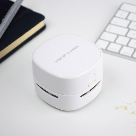 Aspirateur portatif - Mini nettoyeur de bureau - Mini balai à poussière portatif sans fil de la taille de la paume de la main pour les petits accidents de bureau et l'élimination de la poussière