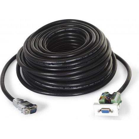 Pannello di collegamento alla sala conferenze Fonestar WP-51V-20 VGA D15 Femmina, lunghezza 20 metri