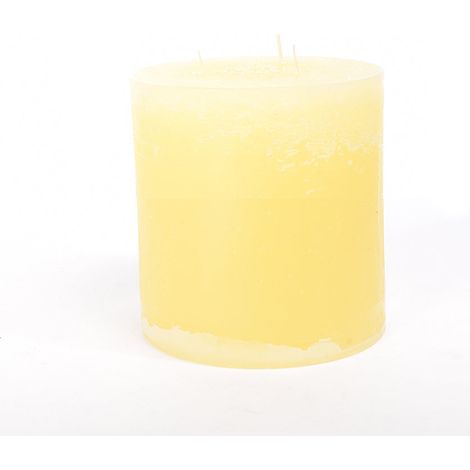 Candela profumata bianca "Pillar Rustic" Ø15 cm x h 15 cm per ambienti