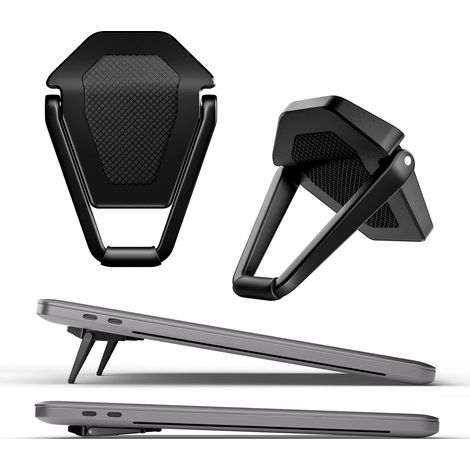 Support pour ordinateur portable de bureau, support de clavier portable antidérapant, support d'ordinateur compatible avec MacBook Air/Pro, ordinateurs portables et claviers de 10 à 15,6 pouces (noir) (1/5)
