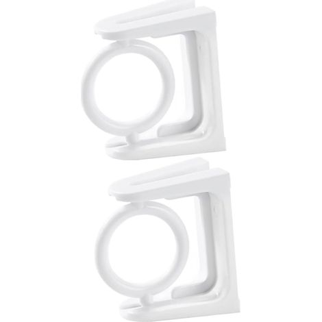 Support de barre de douche Yardenfun, 2 pièces, supports rotatifs adhésifs sans clous pour salle de bain et cuisine. (1/5)
