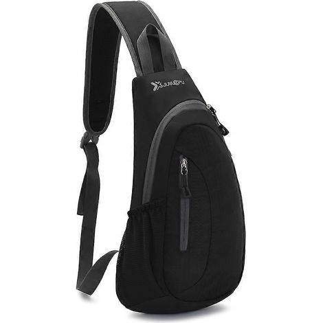 Sacoche de poitrine multifonctionnelle décontractée pour homme et femme, sac bandoulière, sac à main imperméable pour l'école et l'été, sac messager pour téléphone, sac ceinture