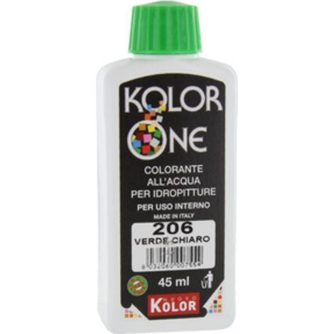 COLORANTE KOLOR ONE 45 ML VERDE CHIARO 206 Q.TA 12