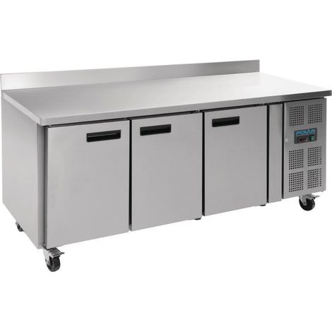 Table Réfrigérée Négative GN1/1 - avec Dosseret 3 Portes - Polar