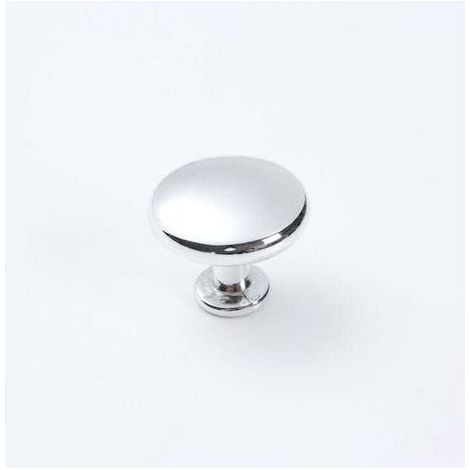 10 pièces poignée de porte d'armoire solide vanité poignée champignon cuisine armoire tiroir diamètre 28MM Chrome poli (1/4)