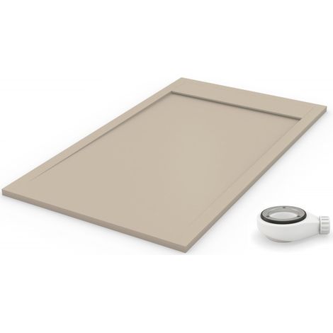 Receveur de douche extra plat PREMIUM AMBIENTE Moka Ral 1019 70x100 (1/3)