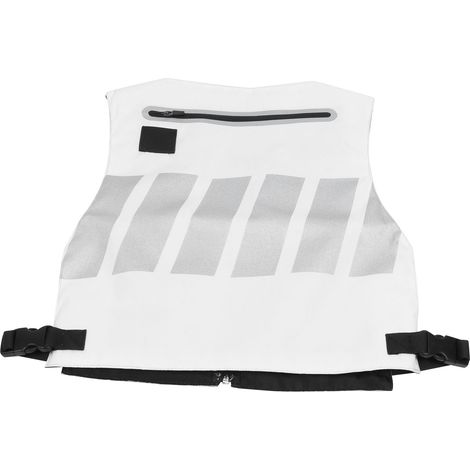 Gilet de sécurité réfléchissant pour cyclisme, équipement sportif pour l'entraînement en salle, blanc