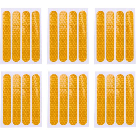 Copriruota anteriore, guscio protettivo, adesivo riflettente per accessori monopattino Max G30, 24 pezzi, giallo