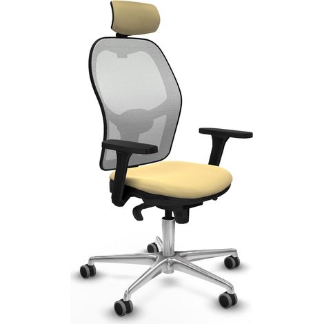 Bürostuhl piqueras y crespo Jorquera creme Aluminium