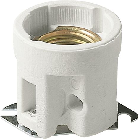 VIMAR - 02182.D Douille E27 D50mm, plaque en porcelaine droite