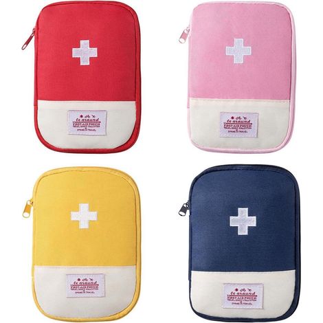4er Set Medikamententasche Reiseapotheke leer, wasserdicht, Outdoor