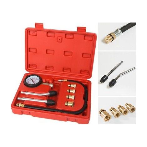 Kit tester pressione di compressione per motore misuratore pistone cilindri auto (1/2)