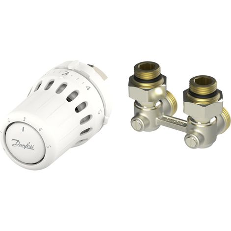 Kit tête thermostatique React™ RA et raccord en H type RLV-KB - DANFOSS (1/2)