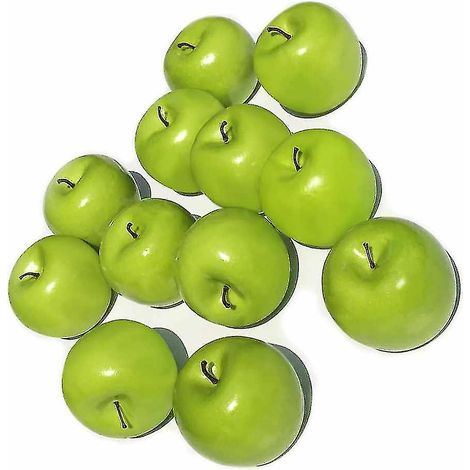 Boîte de 12 pommes vertes artificielles (1/5)