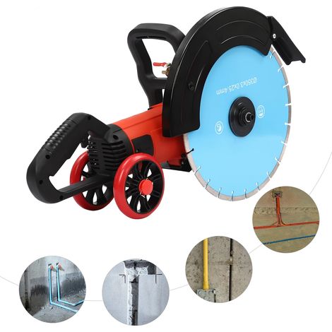 Scie circulaire électrique pour béton, 4000W, 3000RPM, bleue, prise EU (1/5)