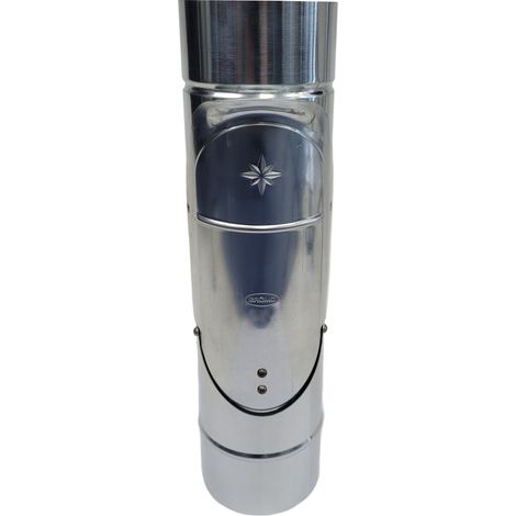 Fallrohrklappe Regenwasserklappe Zink mit Sieb 8-tlg Ø 76 mm (1/3)