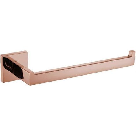 Ensemble d'accessoires de salle de bain en or rose poli brillant porte-serviettes et papier toilette (1/5)