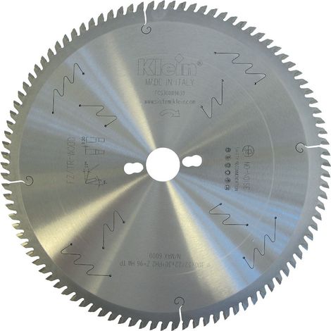 Lama circolare HW per pannelli bilaminati D=350, d=30, B/c=3.5/2.5, Z (Nr. denti)=84, Fori trasc.=PH02 FCS350.08430 KLEIN (1/4)