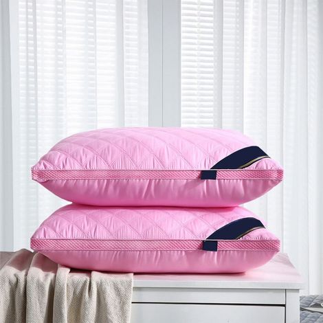 Lot de 2 Oreillers, Taille Reine, Refroidissant et Supportif, pour Dormeurs sur le Côté et le Dos (1/5)