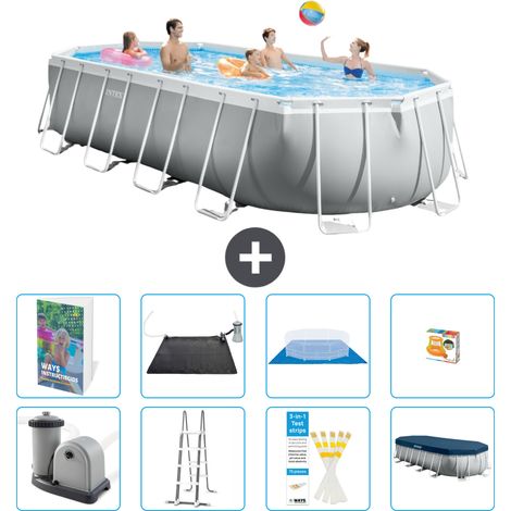 Prism Frame Pool Oval - 610x305x122 cm - 9-teilig S559