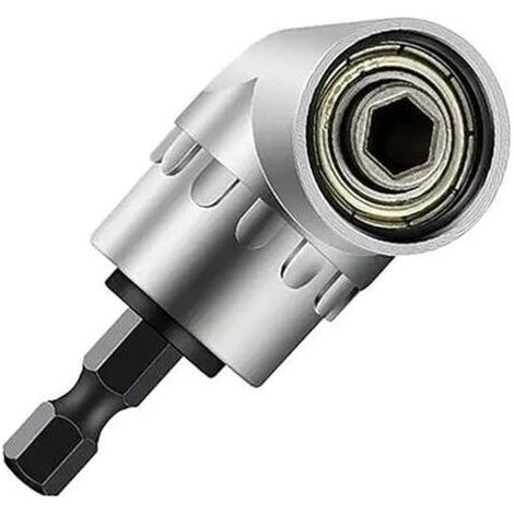 Ciel-Adaptateur de Perçage à Angle Droit 1/4 Pouce 105 Degrés avec Tige Hexagonale et Porte-mèche Angulaire Sliver (1/5)