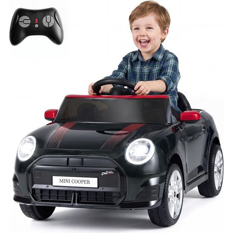 COSTWAY BMW Mini Cooper 12V Macchina Elettrica per Bambini 3-8Anni (Nero) (1/2)