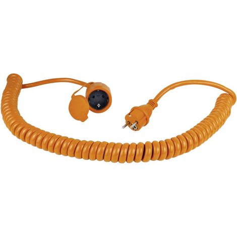 AS Schwabe 70415 Alimentazione Prolunga 16 A Arancione, Nero 5.00 m H07BQ-F 3G 2,5 mm² Cavo a spirale (1/2)