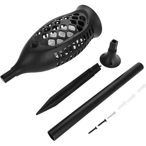 Lampe Torche Solaire Étanche - Lampe à Flamme Vacillante avec 96 LED - Décoration Extérieure Jardin Cour Patio - 1 Pièce (1/5)