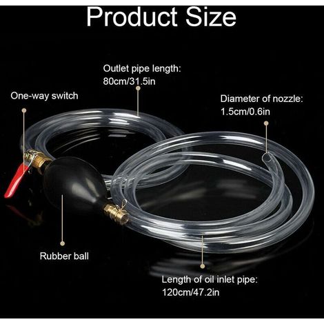 Silicone cuivre tête latex boule de drainage plateau à thé tuyau de drainage thé tuyau d'eau accessoires boule de cuivre + 2 mètres tube blanc + coude (1/3)