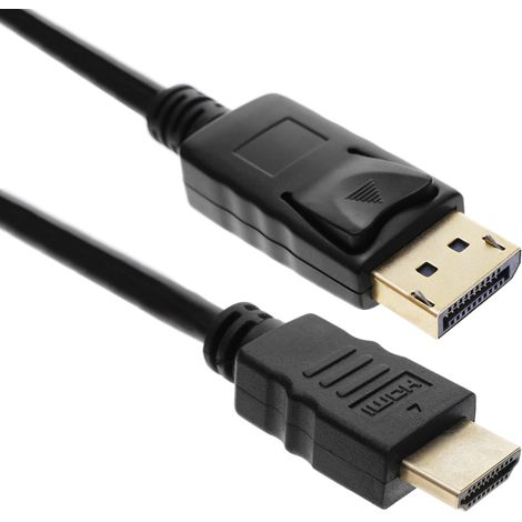 BeMatik - Câble DisplayPort mâle vers HDMI mâle 2m (1/5)