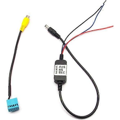 Adaptateur de câble de conversion pour caméra de recul RCA de voiture avec relais temporisé et filtre de temporisation (1/5)