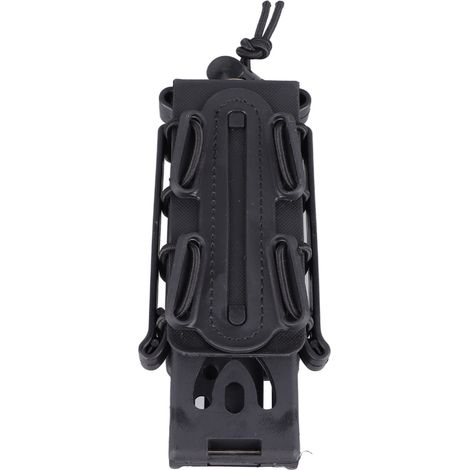 Porte-chargeurs en plastique noir pour extérieur, compatible avec les vestes softshell portables, les ceintures d'accessoires portables et les poches à chargeurs. (1/5)