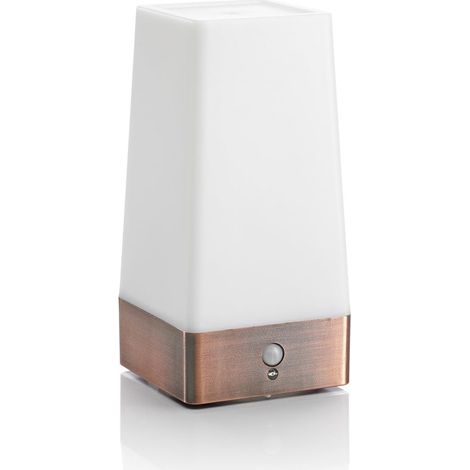 Lampe de table sans fil à détecteur de mouvement PIR, veilleuse LED ultra-lumineuse pour couloir, alimentée par piles (1/5)