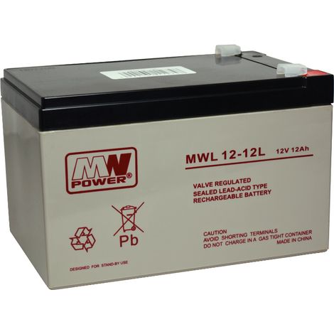 MWL 12-12: MWL 12-12: Batteria AGM 12V/12Ah, 15198100 (T1)