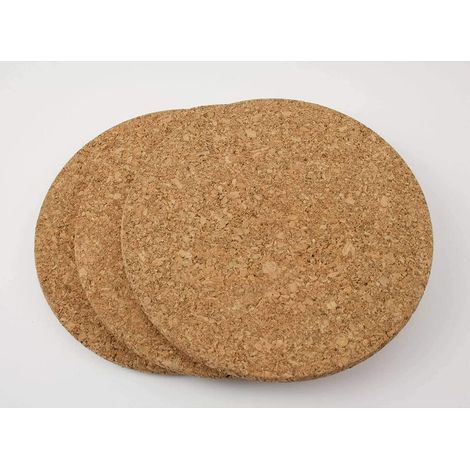 Lot de 3 Dessous de Plat en liège – 19 cm de diamètre (1/5)