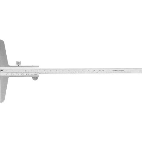 Vernier Caliper, Stainless Steel Depth Gauge, Precision Depth Gauge, Calipers Measuring Tool for Household and Industry, Measuring 0.05mm (1/5)