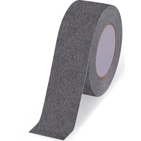 Bande Antidérapante Escalier, 10cm5m, Ruban Antidérapant Adhésif Extérieur, Ruban de Traction Antidérapant, Ruban Adhésif de Sécurité, Utilisation Intérieure et Extérieure, Gris (1/5)