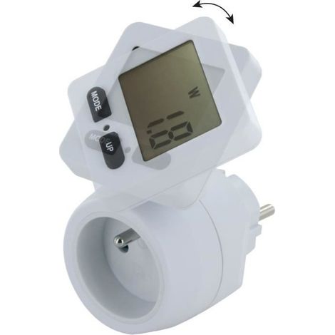 Prise mesure consommation - CHACON - 54351 - Ecran rotatif - FR (1/5)
