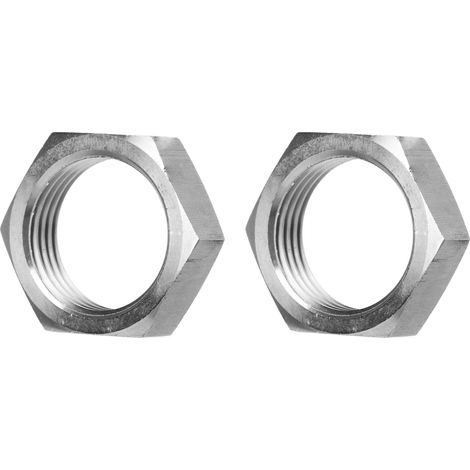 Deux adaptateurs de raccord de conduite de carburant à écrou hexagonal, en acier inoxydable, adaptés aux automobiles. (1/5)