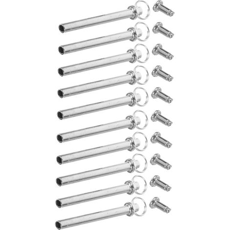 Lot de 10 rivets rechange différentes tailles avec anneau pour la réparation tige d'un éventail (1/5)
