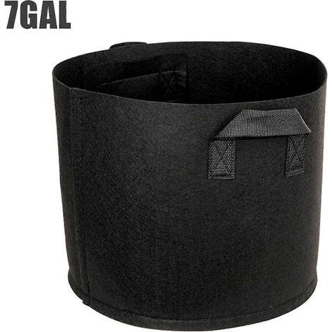 5er-Pack robuste, verdickte Pflanzsäcke aus Vliesstoff mit Griffen – Gartenwerkzeug-7gallon 1ps