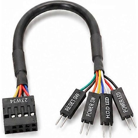 Câble de connexion pour interrupteur de réinitialisation de la carte mère ASUS ROG (panneau avant FPANEL) (1/5)