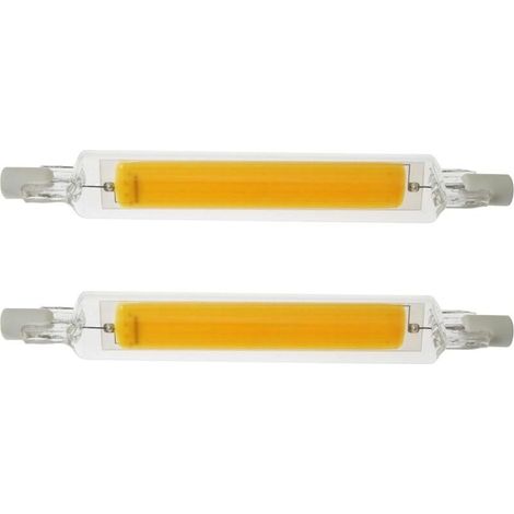 2Pcs 78MM 5W 220V R7S LED Lamp High Brightness Double Ended Glass COB Lamp Replace Halogen Lamps, Low Energy Consumption Natural Light (1/5)